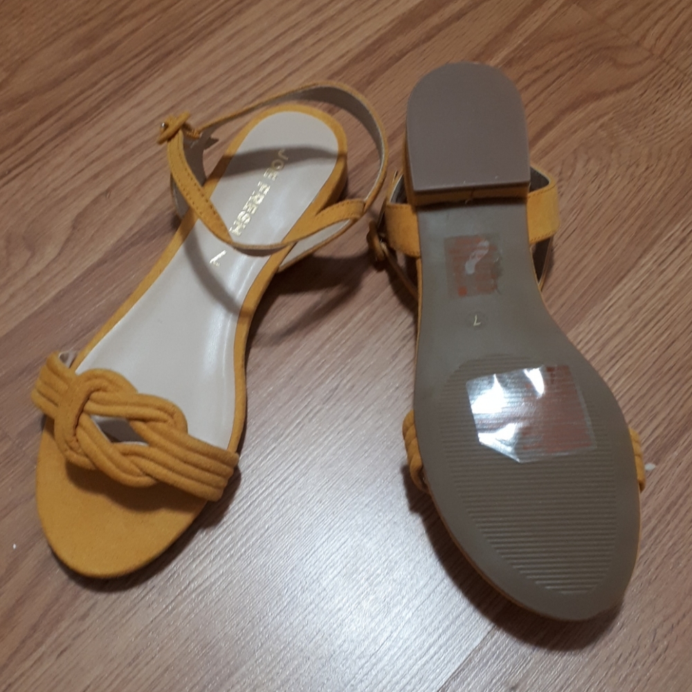 Yellow sandals